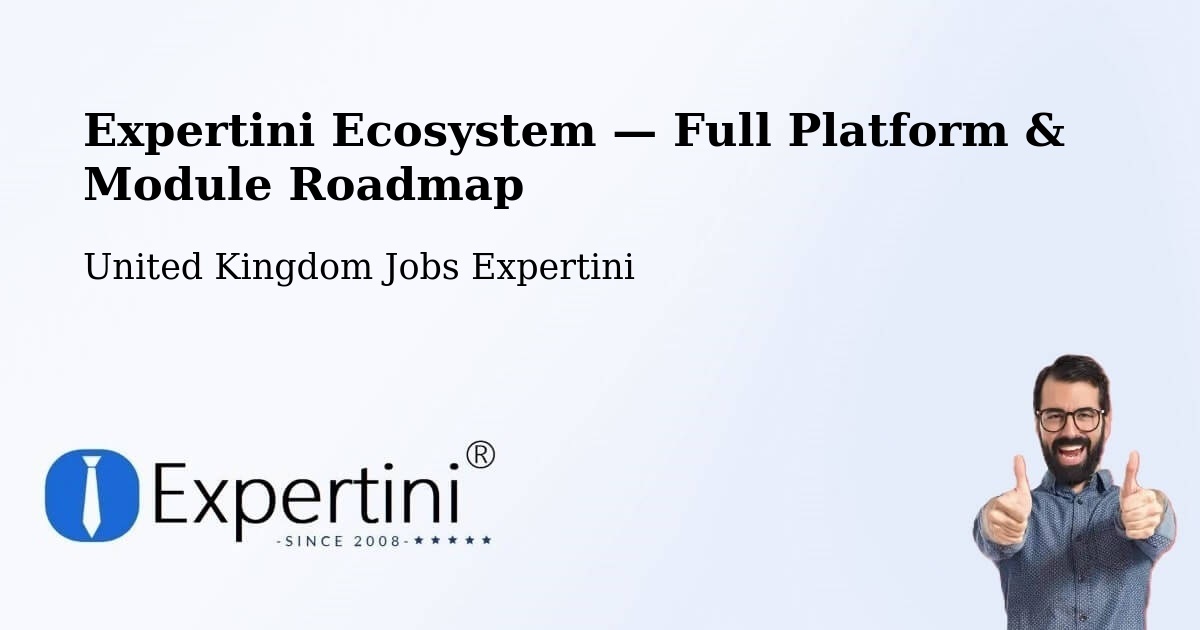 Expertini Ecosystem — Full Platform & Module Roadmap – Lancing